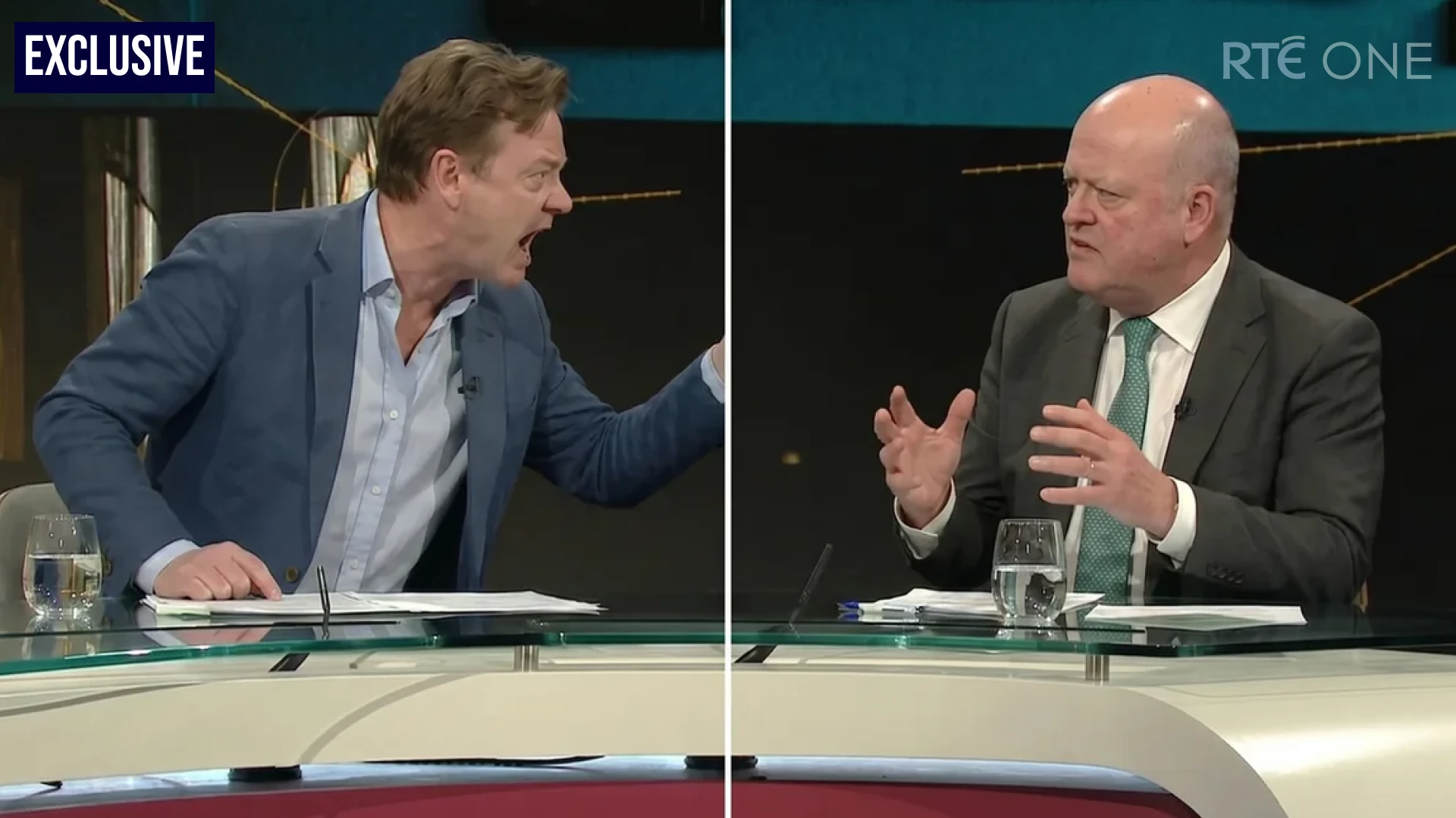David McWilliams confronts Colin Hunt live on Prime Time